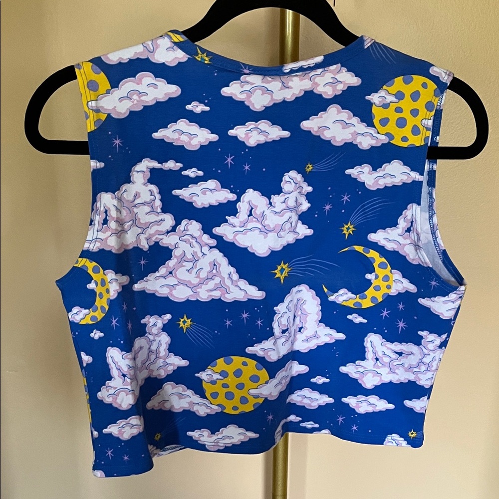 Nooworks Blue Celestial Crop Top - Picture 2 of 3